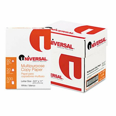 UNIVERSAL BATTERY Universal  Copy Paper Convenience Carton  92 Brightness  20lb  Letter  White  2 500 Sheets UN33055